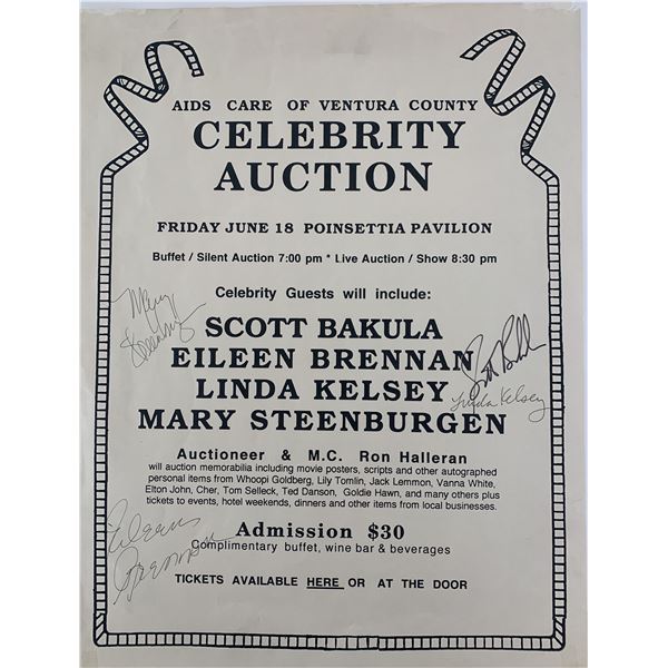 Ventura County celebrity auction signed poster