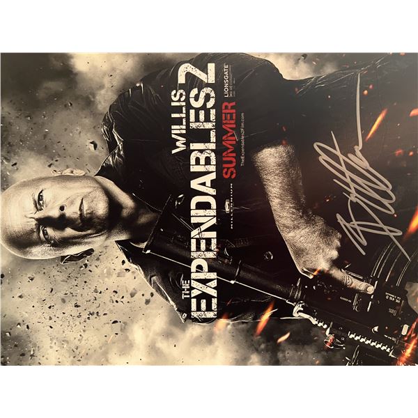The Expendables 2 Bruce Willis signed photo