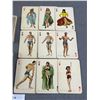 Image 2 : Complete Set Of Vintage Pin Up Mini Playing Cards Including Jokers