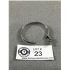Image 2 : Antique Edwardian Silver Black Enamel Bracelet/Bangle
