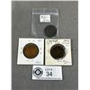 Image 1 : Canadian Pennies 1876, 1902, 1917