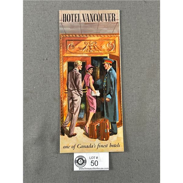 A 1950s Hotel Vancouver Foldout Brochure (Nice Item)