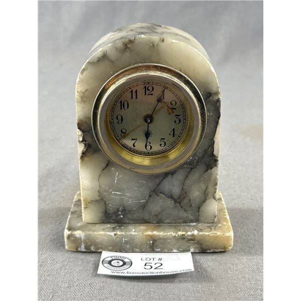 Quality Small Marble Clock (Germany Junghans) Working Circa 1920
