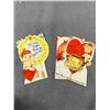 Image 2 : 4 Vintage Valentines Cards