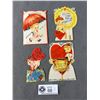 Image 1 : 4 Vintage Valentines Cards