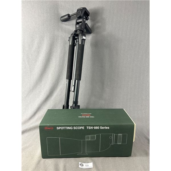 Excellent Condition Kowa Spotting Scope TSN-880 Series Made In Japan In Original Box w/ Vanguard Tra