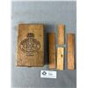 Image 1 : Antique "Benson & Hedges" Wood Box w/Hinged Lid. Approx. 6.25" x 4" x 1.25"