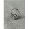 Image 3 : Nice White Gold Plate Faux Diamond Cocktail Ring