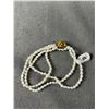 Image 3 : Quality Triple Strand Genuine Pearl Gold Plated Bracelet. Approx. 6"L