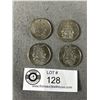 Image 1 : 4 Vintage Canadian 50 Cent Coins