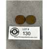 Image 1 : 2 Early Canadian Pennies 1931 + 1929 (Both are in Good Condition)