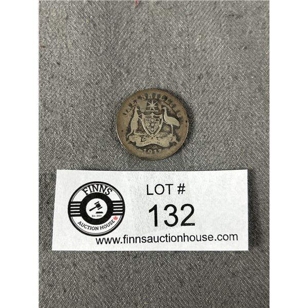 1911 Silver Australian/Shilling Coin