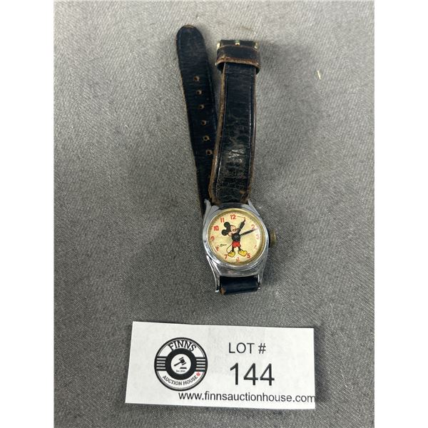 An Early Timex (Great Britian) Mickey Mouse Watch (Needs Wr