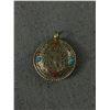 Image 3 : Antique Silver Coral Turquoise Pendant