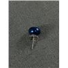 Image 2 : Beautiful Genuine Sterling Silver Sapphire Blue Pearl Earrings