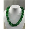 Image 2 : Fabulous Vintage c. 1960 Emerald Green Lucite Necklace. Approx. 19" L