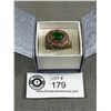 Image 2 : Vintage Silver & Jade Ring