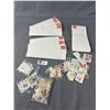 Image 2 : Lot Of Pre-Posted 6cent Envelopes & 4 Small Baggies Of Stamps From 1970's & Up To 2000