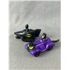 Image 2 : Vintage McDonald's Happy Meal Toys - Looney Tunes Sylvester Tweety Plane & Batman In Pullback Vehicl