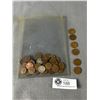 Image 1 : Lot Of USA Lincoln Pennies & 3 Silver Dimes - 192? ,1943 & 1945