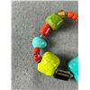 Image 2 : Colourful Vintage Stretch Beaded Bracelet