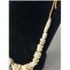 Image 2 : Vintage Adjustable Length Unique Clay? Beaded Necklace