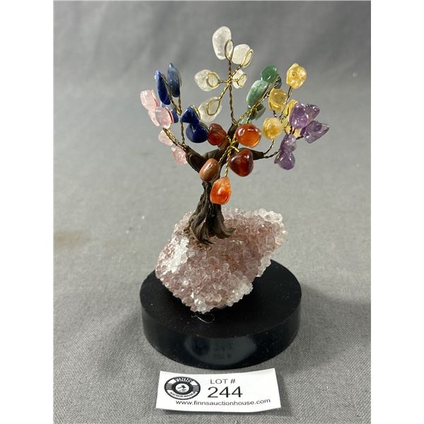 6  Crystal Chakra Tree w/ 7 Kinds Of Crystals. Retails $450.00