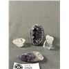 Image 2 : Nice Assortment Of Polished Rocks & Crystals Including Stone Bracelet