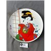Image 1 : Vintage Japanese Geisha Plate. Approx. 10" Diam.