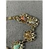 Image 2 : 2 Vintage Bracelets w/ Polished Stone Accents (one needs fastener repair)