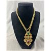 Image 2 : Vintage 1928 Boho Glam Long Chain Pendant Necklace & Stretch Bracelet
