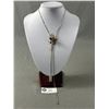 Image 1 : Very Pretty Vintage Lariat Style Necklace - Goldtone