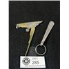 Image 1 : Vintage Brass w/Silver Parrot Letter Opener & Rogers SP Key Holder