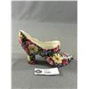 Image 3 : Vintage Royal Winton Black Chintz 'Florence' Shoe - Made In England