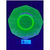 Image 1 : Vintage Green Depression Uranium Glass Plate