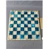 Image 2 : Gorgeous Onyx Chess Set w/ Metal Pieces. Approx. 17" x 17"