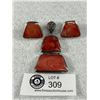 Image 1 : Vintage Sterling Silver & Red Coral Pendant & Earrings