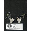 Image 1 : Pair of First Nations Sterling Silver Bird Earrings
