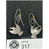 Image 2 : Pair of First Nations Sterling Silver Bird Earrings