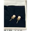 Image 2 : Pair 14K Gold w/ Pearls Earrings