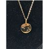 Image 2 : Nice 14 - 1/20 G.F. Chain w/ Gold on Sterling Silver Pendant Necklace, Marked 925.
