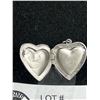 Image 3 : Vintage Sterling Silver Heart G.F. Engraved + Gold Plated Picture Locket Pendants