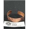 Image 1 : Hand Engravd Haida Copper Open Cuff Bangle