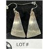 Image 2 : Pair of Native American Sterling Silver Earrings, Marked Sign, L + Sterling