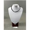 Image 1 : 925 Sterling Silver w/ Tiny Stones Pendant 2 Strand Necklace