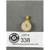 Image 1 : Beautiful Oriental White Jade Pendant, Marked 999
