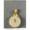 Image 2 : Beautiful Oriental White Jade Pendant, Marked 999