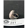 Image 2 : Vintage Hand Crafted Sterling Silver w/ Rose Quartz Stone Ring