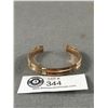 Image 1 : Great + Good Condition Open Cuff Bangle, Engraved Bela Bracelets