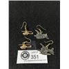 Image 1 : 2 Pairs of Vintage Unusual Dangle Earrings, Water Planes + Helicopters